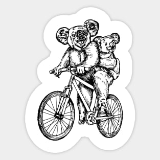 SEEMBO Koala Cycling Bicycle Cyclist Bicycling Bike Biking Sticker